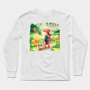 Mushroom Picking Long Sleeve T-Shirt